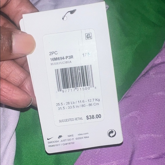 NWT Nike Lavender Toddler Tee and Skort Set size 18 Months - Picture 6 of 11